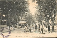 X SIDI BEL ABBES CERCLE MILITAIRE ET AVENUE DE LA GARE